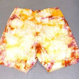 Free People Tie Dye Shorts